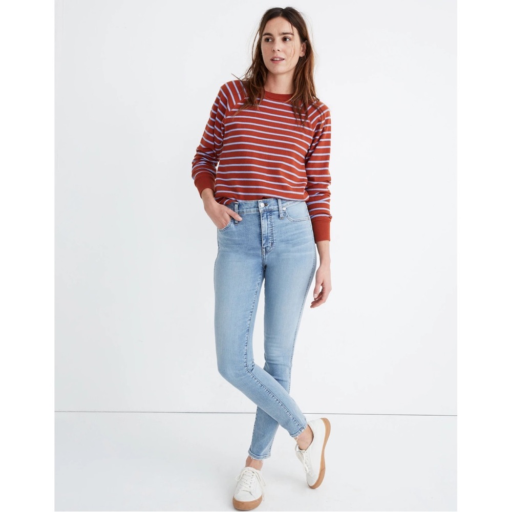 Madewell Petite 10" High-Rise Skinny Jeans in Wheeler Wash